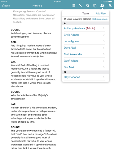 App Screen III